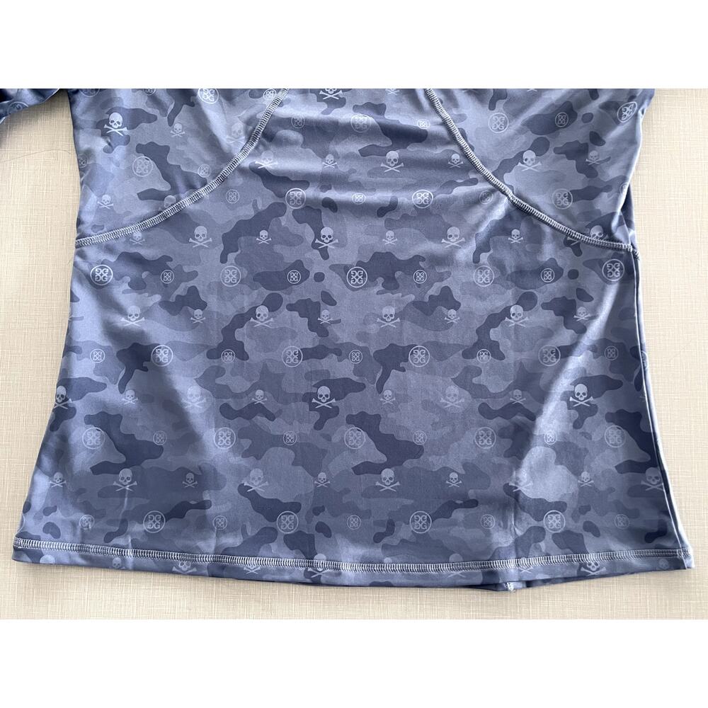 G/Fore Sz L Icon Camo Tech 1/4 Zip Pullover Top Stretch Tennis Pickleball Golf - Picture 10 of 12